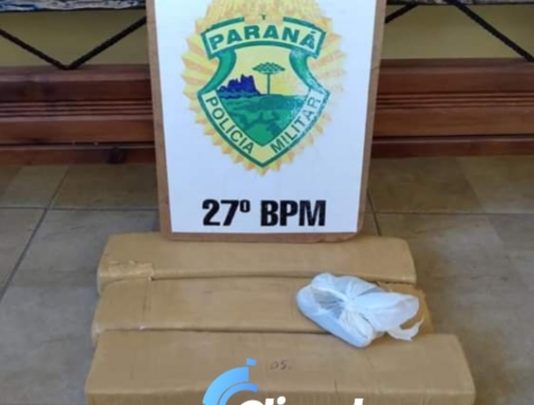 (União da Vitória) Policia Militar apreende dois quilos e meio de maconha em abordagem