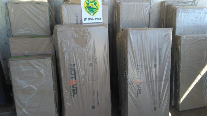 RPA aborda veículo suspeito e localiza produtos furtados em carga tombada