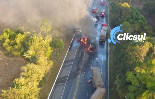 Foi identificado o motorista do acidente na BR 476 (novas imagens exclusivas)