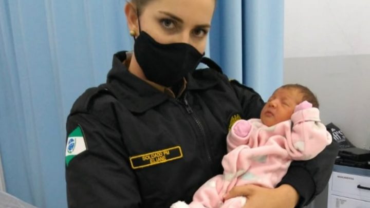 Polícia Militar de São Mateus do Sul salva mais uma recém nascida engasgada