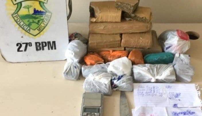 MAIS DE 3KG DE MACONHA APREENDIDOS EM ABORDAGEM EM UNIÃO DA VITÓRIA