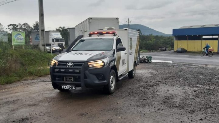 Motociclista morre em acidente na BR 476