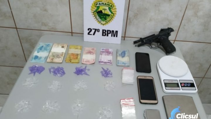 ROTAM realiza prisões e apreensões em local indicado por tráfico de drogas em Antônio Olinto