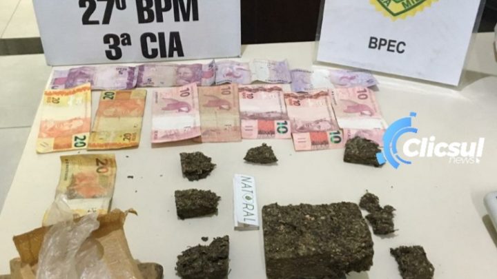 BPEC E RPA apreendem drogas oriundas de tráfico em São Mateus do Sul