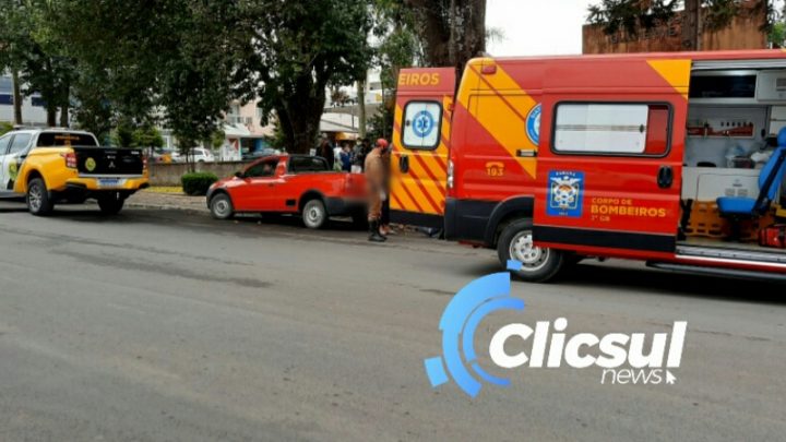 Homem é socorrido após convulcionar no centro de São Mateus do Sul