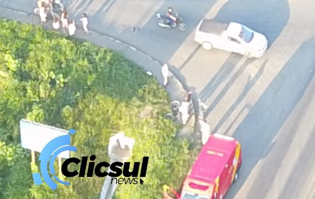 Veiculo bate em ciclista em São Mateus do Sul