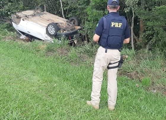 PRF atende grave acidente em Palmeira