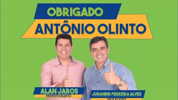 Alan Jaros e Jurandir Alves eleitos em Antônio Olinto