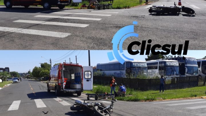 Bombeiros e PM atendem colisão envolvendo motocicletas em São Mateus do Sul