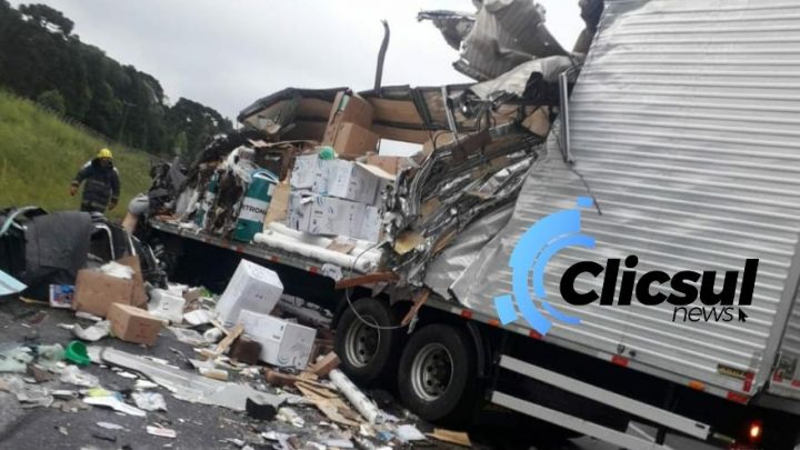 Acidente grave na BR 476 deixa um motorista morto