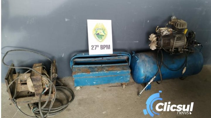 ROTAM prende autor de furto de compressor e ferramentas em São Mateus do Sul