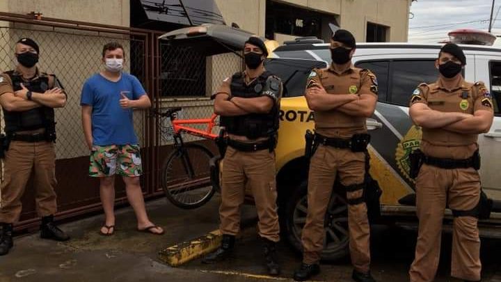 PM recupera bicicleta furtada em São Mateus do Sul