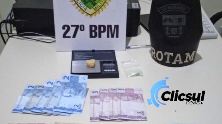 ROTAM encaminha dois menores por tráfico de drogas na vila Bom Jesus