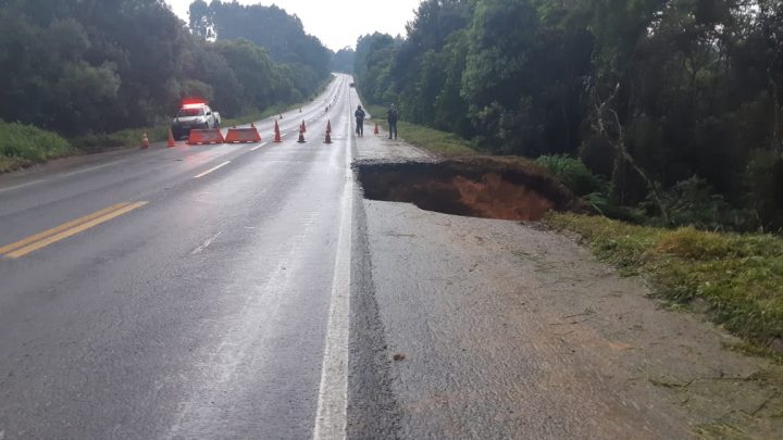 BR 280 esta totalmente interditada entre Canoinhas e Mafra