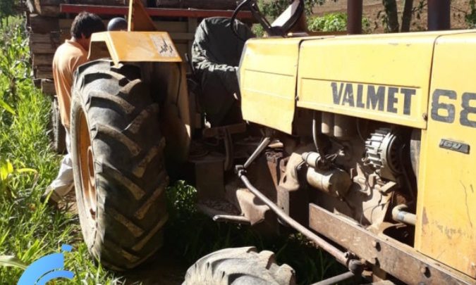 Idoso morre ao cair de trator em Antônio Olinto