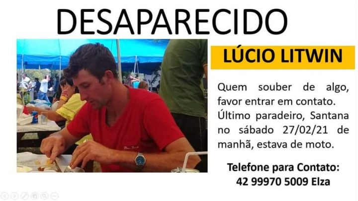 Morador de Cruz Machado está desaparecido