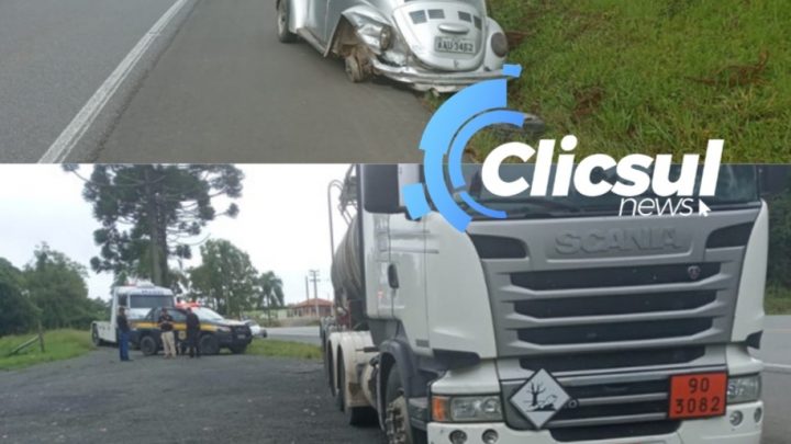 PRF atende acidente na BR 476