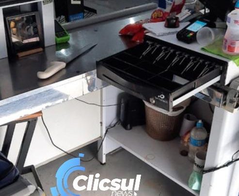 Ladrão deixa rastro de sangue ao furtar supermercado em São Mateus do Sul