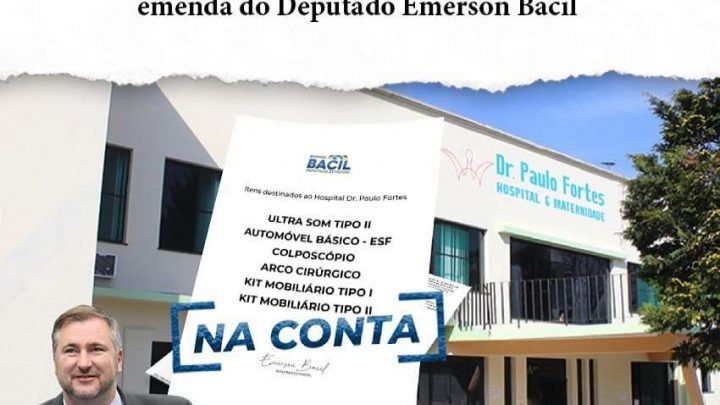 Recursos na conta do Hospital e Maternidade Doutor Paulo Fortes