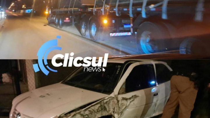 Bombeiros e PM atendem acidente próximo ao trevo de São Mateus do Sul