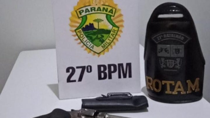 ROTAM PRENDE HOMEM EM POSSE DE ARMA DE FOGO NA VILA NOVA