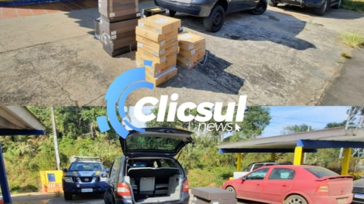 PRF DE SÃO MATEUS DO SUL APREENDE CARGA DE VINHOS CONTRABANDEADOS