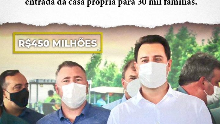 Deputado estadual Emerson Bacil elogia programa do Governo do Paraná que destina R$ 450 milhões para bancar entrada da casa própria para 30 mil famílias