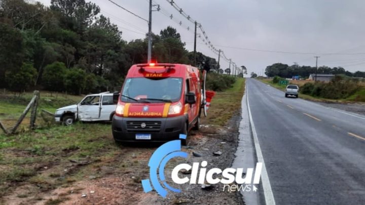PRE E BOMBEIROS ATENDEM ACIDENTE NA PR 281 EM ANTÔNIO OLINTO