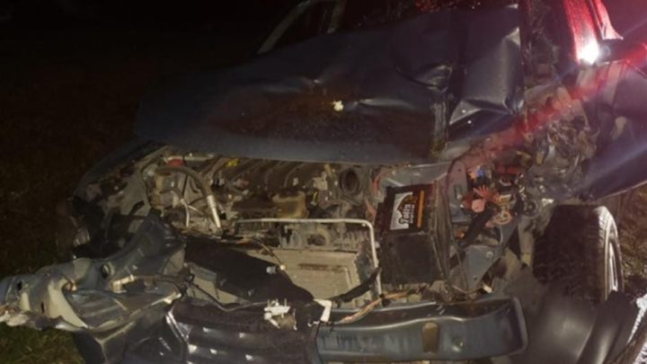 PRE atende acidente envolvendo trator e automóvel  na PR 281 em Antônio Olinto
