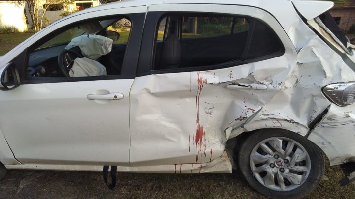 Helicóptero do SAMU é acionado para socorrer vitimas de acidente em Paulo Frontin