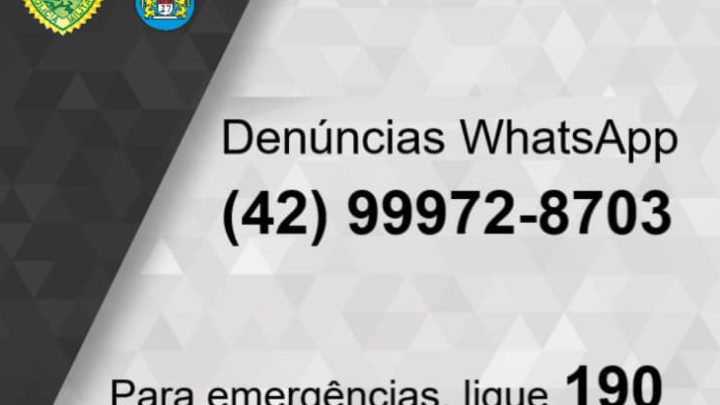 MAIS UM MEIO DE COMUNICAÇÃO COM A POLÍCIA MILITAR