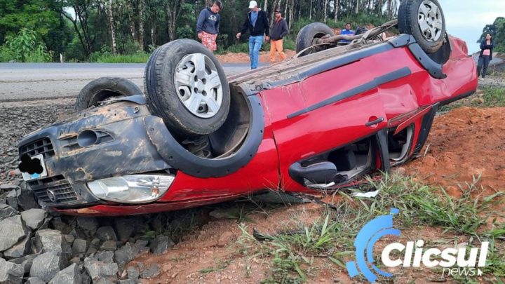 Homem é preso acusado de pegar dinheiro no local do capotamento na PR 364 em São Mateus do Sul