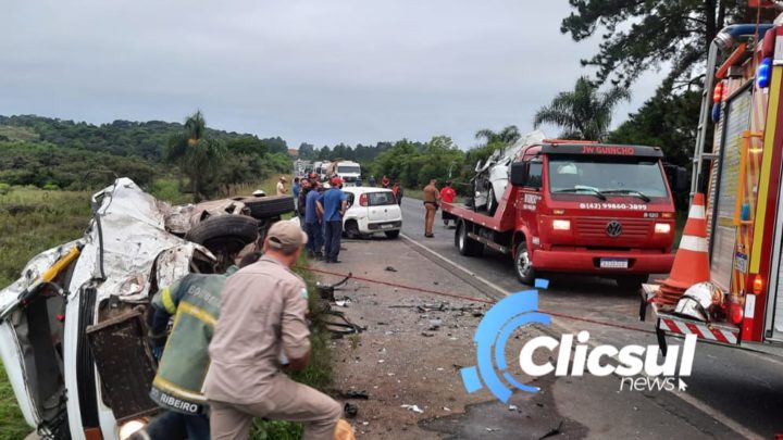 Bombeiros Samu e PRF atendem grave acidente envolvendo 8 vítimas na BR 476 em São Mateus