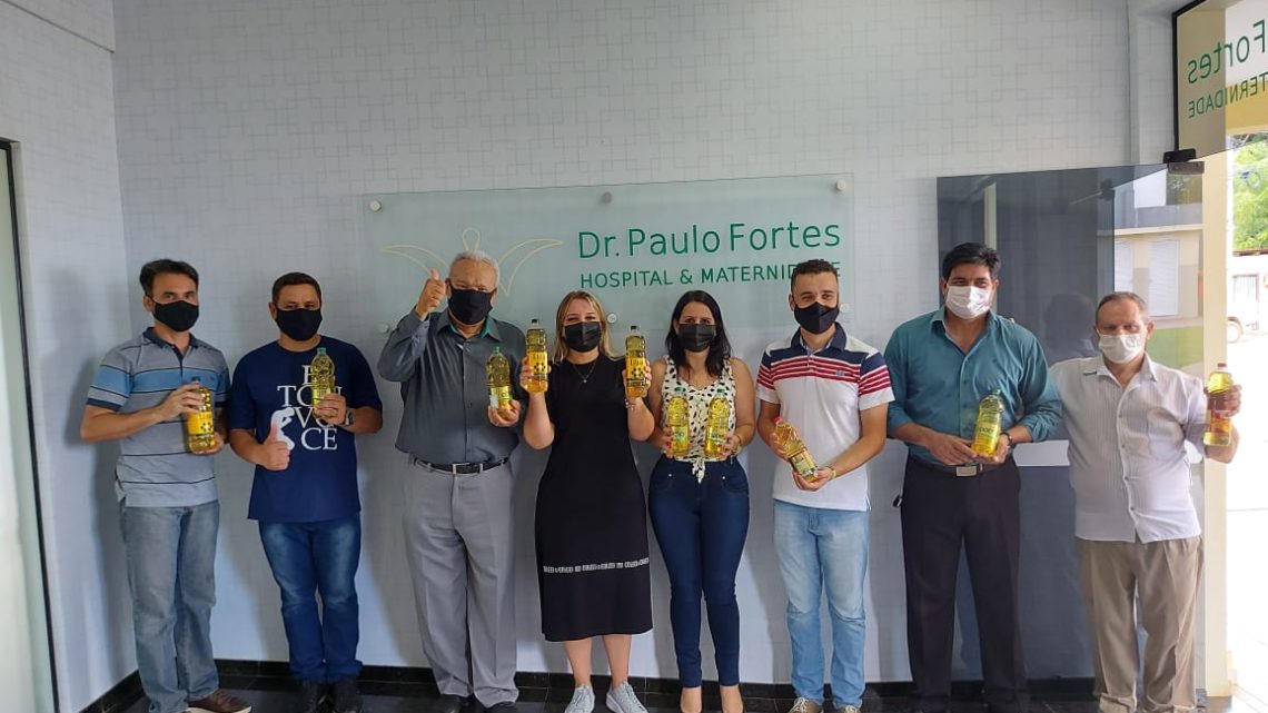ADSAMAS faz entrega de óleos de cozinha ao Hospital e Maternidade Dr Paulo Fortes