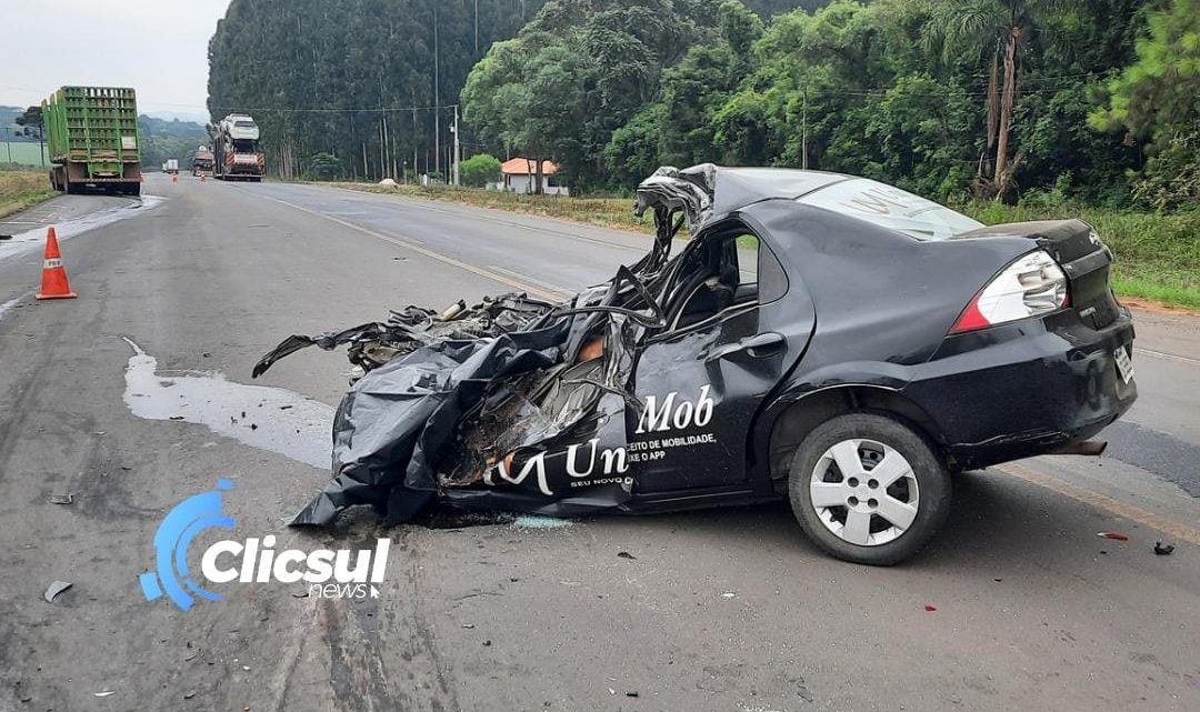 (URGENTE) Homem morre em gravíssimo acidente na BR 476 em São Mateus do Sul