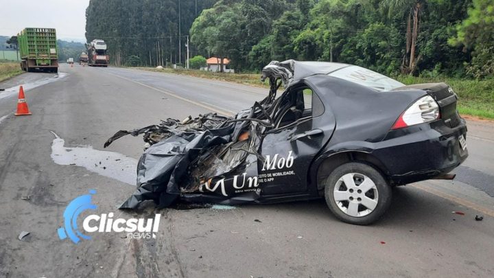 (URGENTE) Homem morre em gravíssimo acidente na BR 476 em São Mateus do Sul