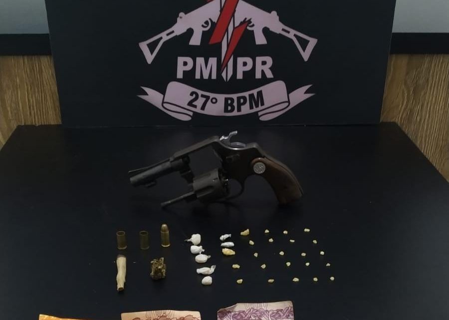 ROTAM apreende arma de fogo e drogas com menor na Vila Bom