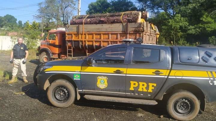 Foi um Vereador de São Mateus do Sul preso suspeito de corte ilegal de madeira