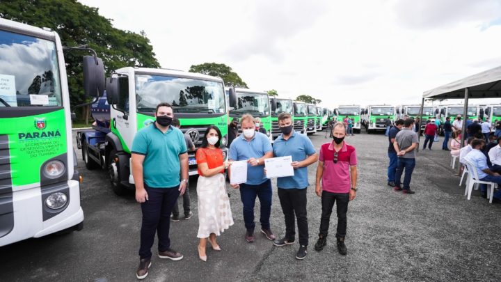 São Mateus do Sul recebe caminhão para coleta de  material reciclado