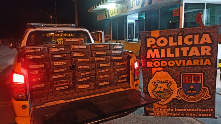 Aproximadamente 500kg de maconha foi apreendido pela Polícia Rodoviária Estadual na Lapa