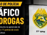 Adolescente é apreendido com pedras de crack em São Mateus do Sul